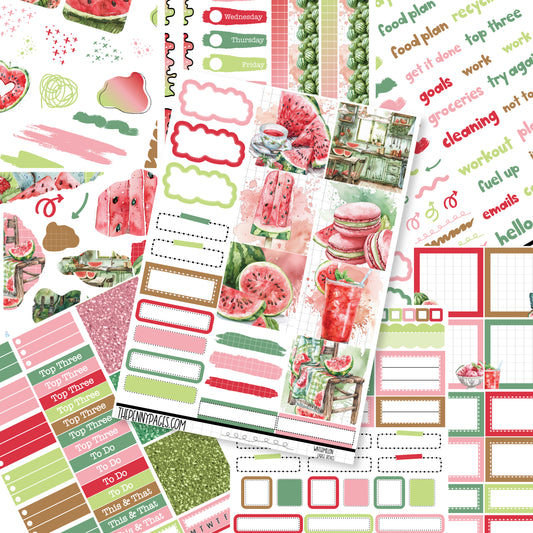 Watermelon  - B6 vertical weekly kit
