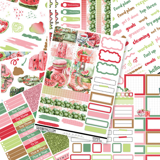 Watermelon - Weeks vertical weekly kit