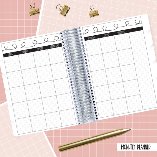 No Dream is too Big - A5 Monthly Planner