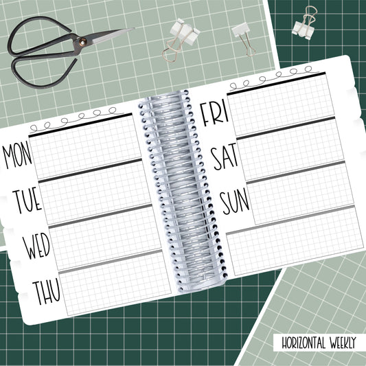 Stained Flowers - B6 Horizontal Weekly Planner