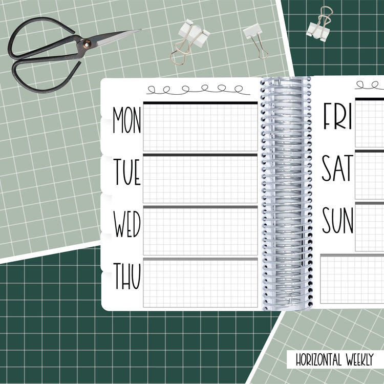Cats & Rainbows - A5 Horizontal Weekly Planner