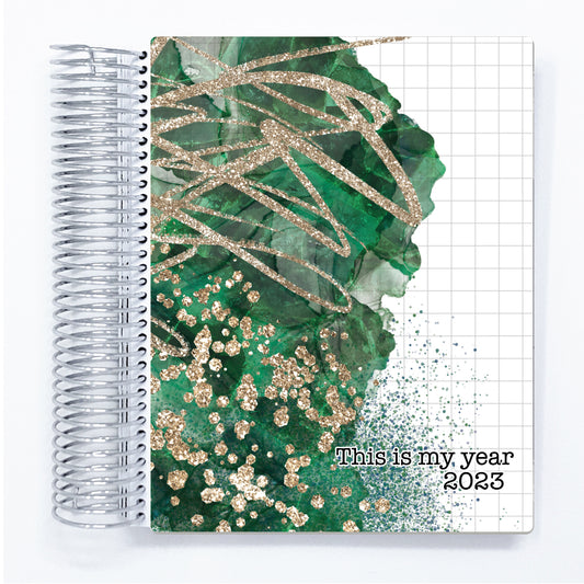 Gold & Green - B6 Pentrix Weekly Planner