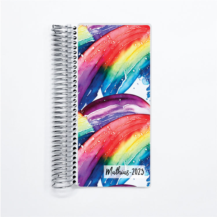 Rainbow Strokes - Penny Size - Monthly Planner