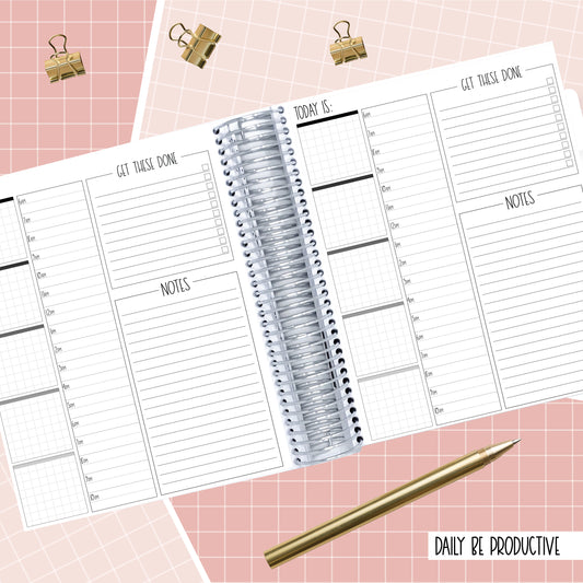 No Dream is too Big - A5 Wide - Daily Be Productive Planner