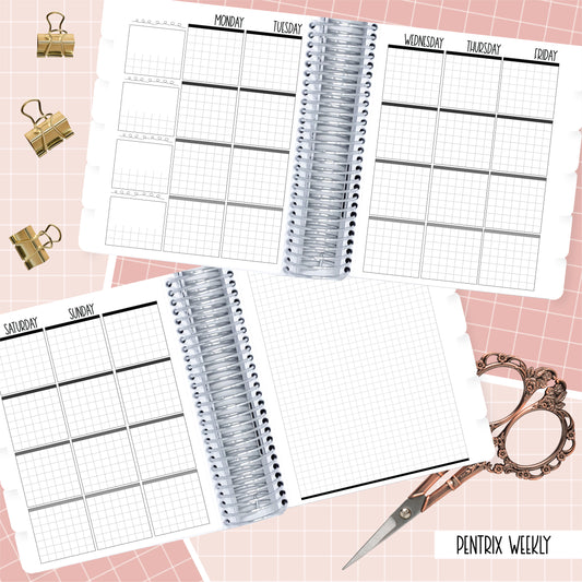Cats & Rainbows - B6 Pentrix Weekly Planner