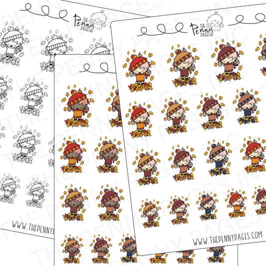 Playing in Leaves - 28