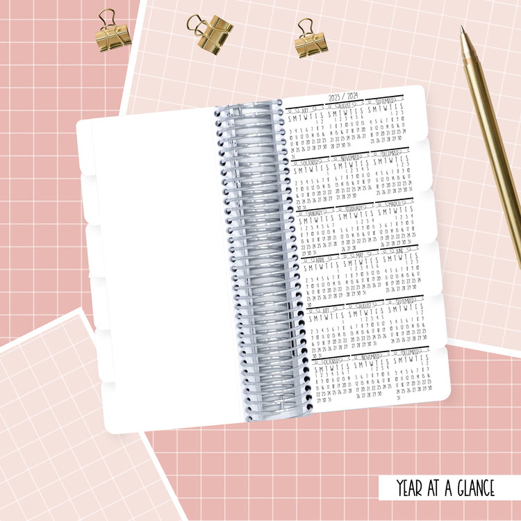 Leopard Grunge - Penny Size - Monthly Planner