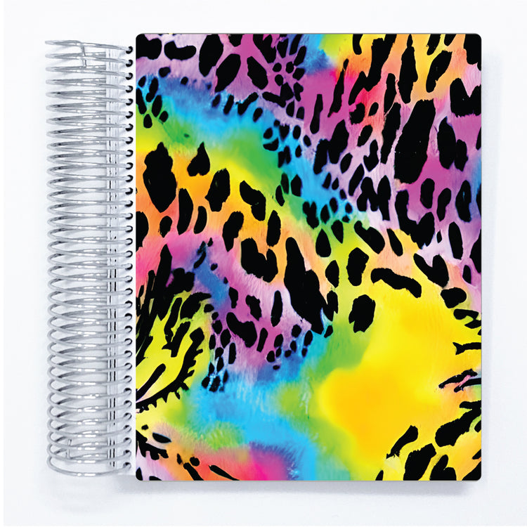 Leopard Swirl - A5 Wide Daily with Journaling Planner