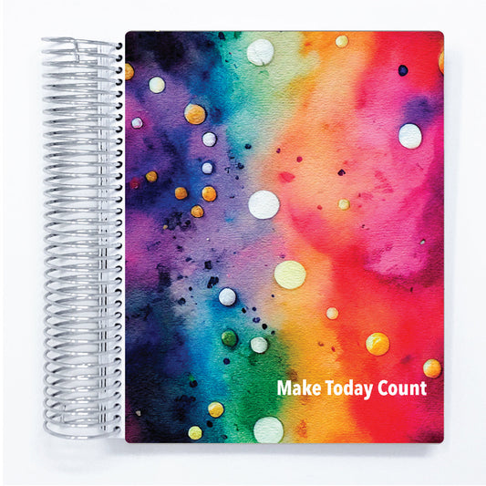 Rainbow Dots - B6  Horizontal  Weekly Planner