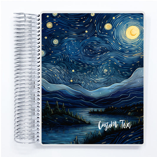 Starry Night - A5 - Health & Food Log Daily Planner