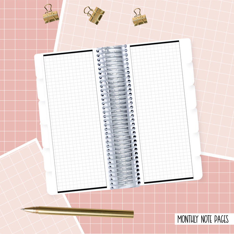 No Dreams are too Big - Penny Size - Monthly Planner
