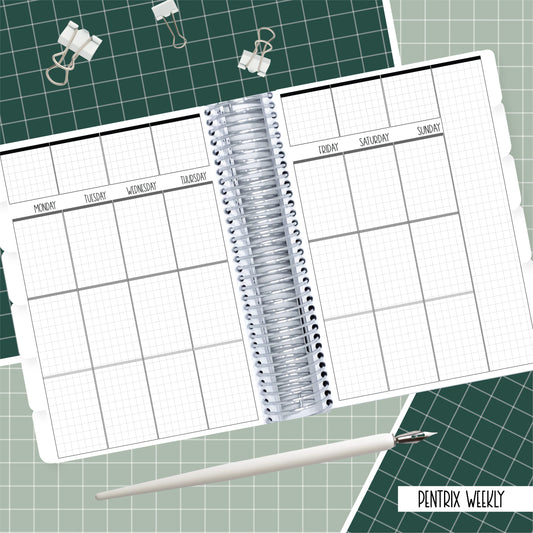 Shattered Glass - A5  Vertical  Weekly Planner