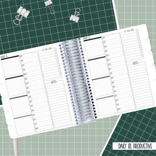 Stained Glass Roses - B6 Daily Be Productive Planner