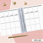 Stained Flowers - A5 Wide  Vertical Weekly Planner
