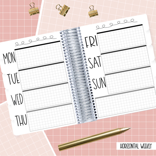 Shattered Glass - A5  Horizontal  Weekly Planner
