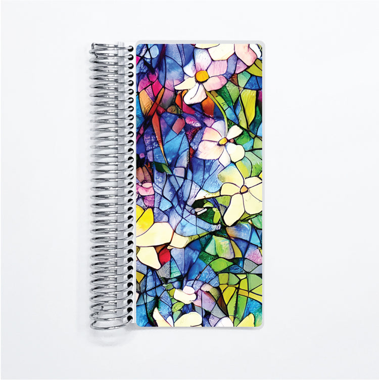 Stained Flowers - Penny Size - Monthly Planner