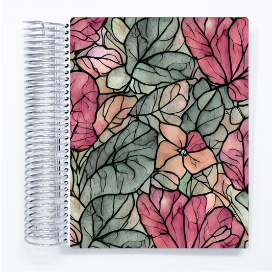 Stained Glass Roses - B6 - Monthly Planner