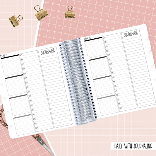 Winter Nights - B6 Daily with Journaling Planner