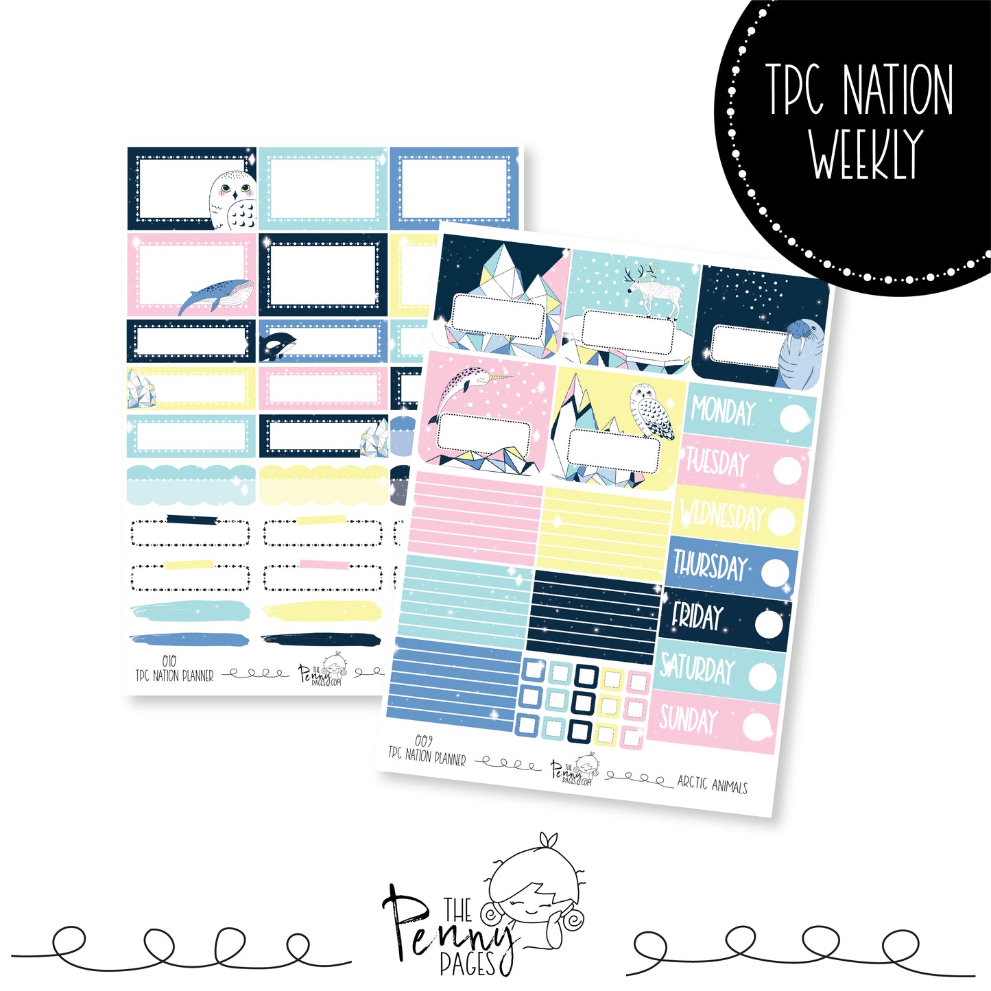 Pentrix Planner - Arctic Animals