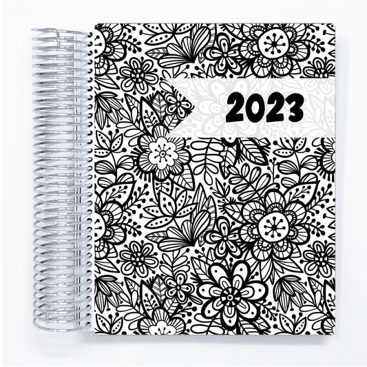 Bold Florals - A5 Wide Hourly Weekly Planner
