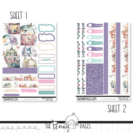 #1039 Butterfly Dreams - Weeks vertical weekly kit