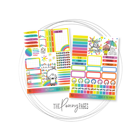 2 Page kits - Colors of the Rainbow