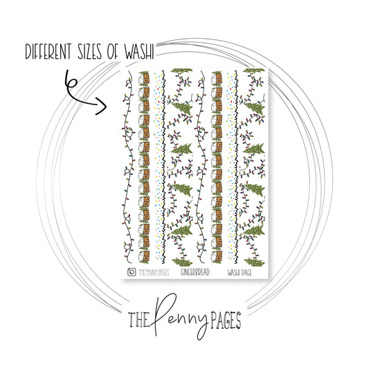 Gingerbread large washi