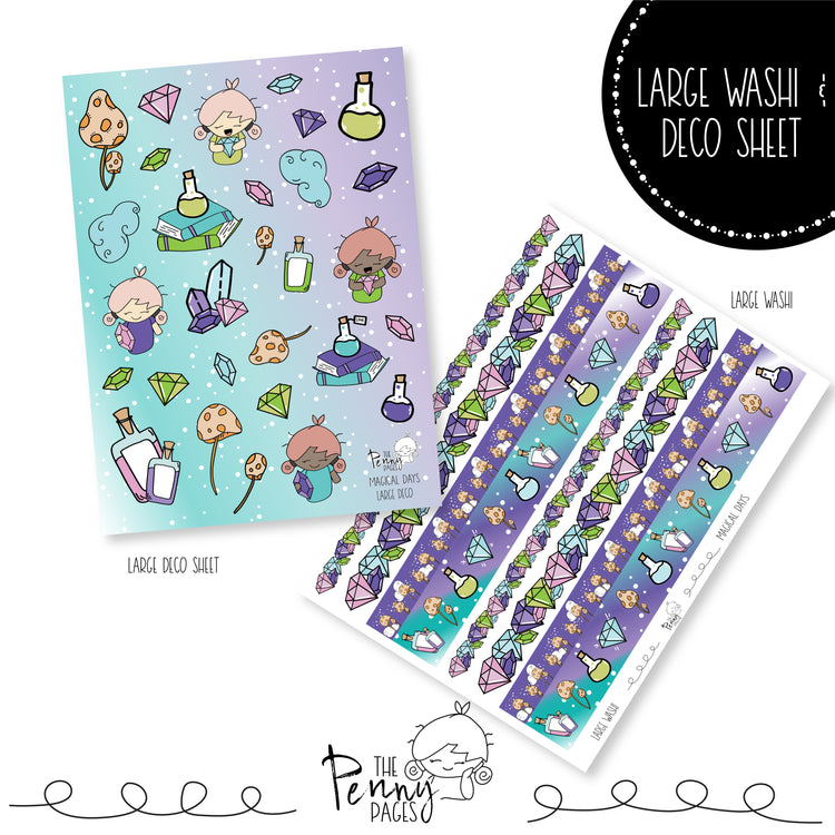 Large Deco sheets - Magical Days