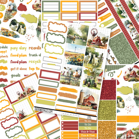 #1044 Farming  - B6 vertical weekly kit