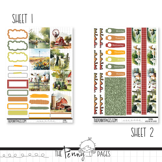 #1044 Farming  - B6 vertical weekly kit