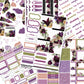 #1031 Florals & Grid  - B6 vertical weekly kit