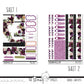 #1031 Florals & Grid - Weeks vertical weekly kit
