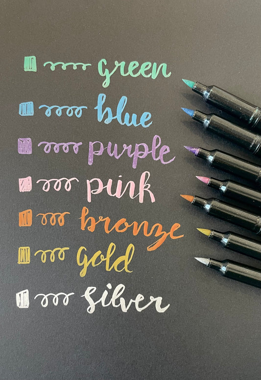 Metallic Brush Pen