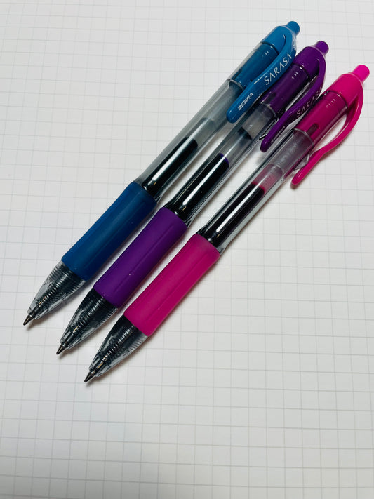 Sarasa Retractable Gel Pen - 0.7mm med point