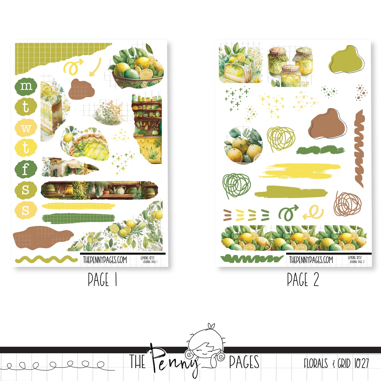 #1037 Lemons - Journaling Kit