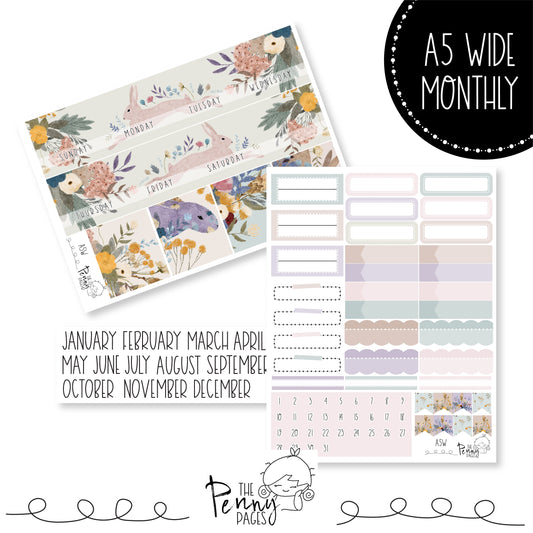 Various Size Monthly kit - Dancing Bunnies