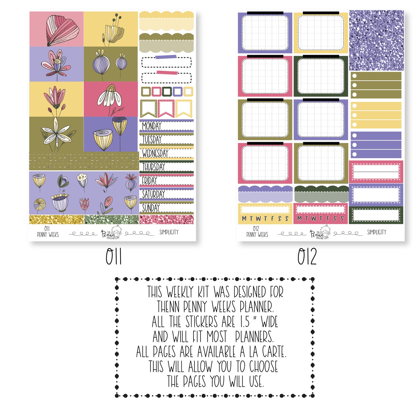 Penny Weeks weekly kit - Simplicity