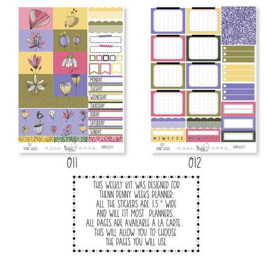 Penny Weeks weekly kit - Simplicity