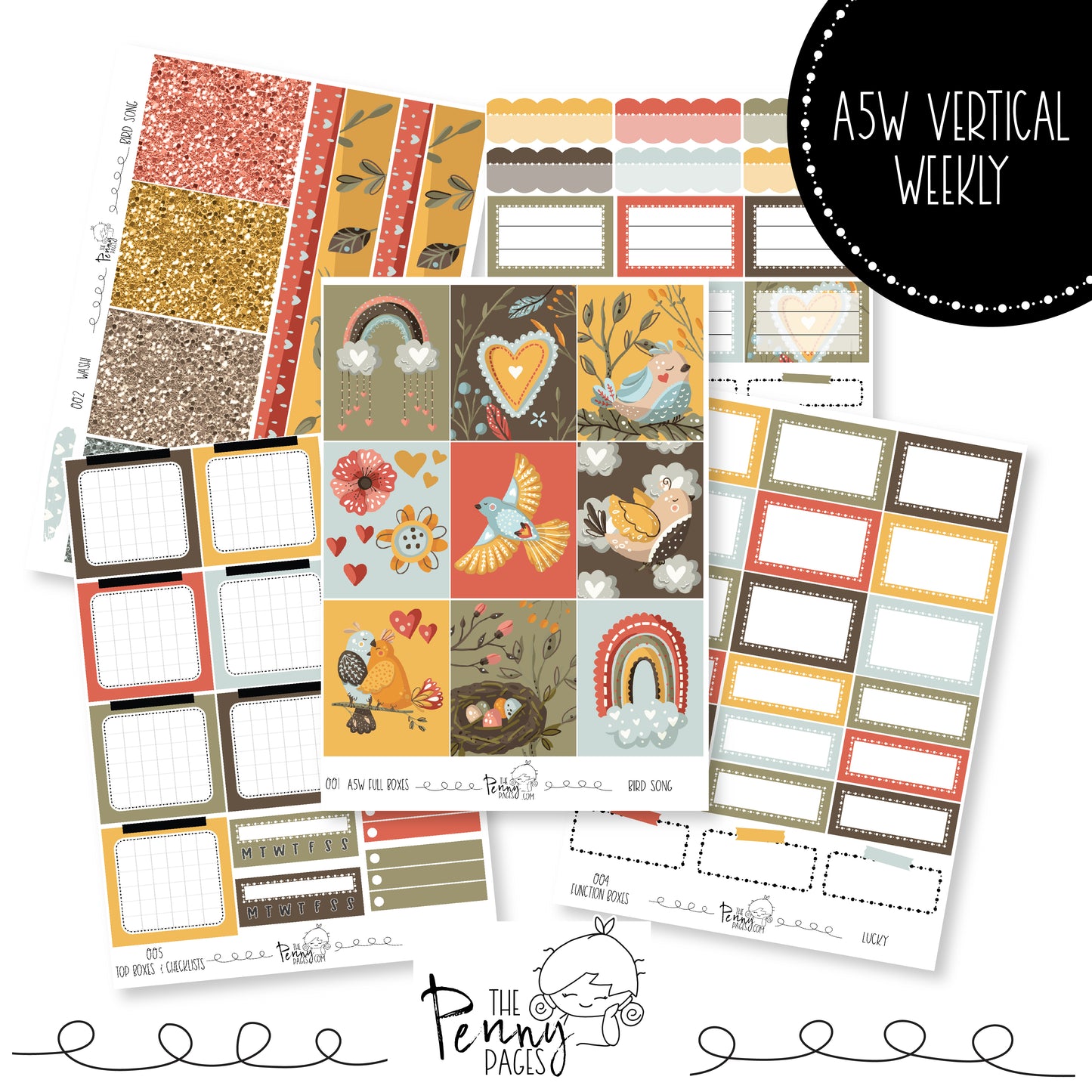 A5W weekly kit - Bird Song