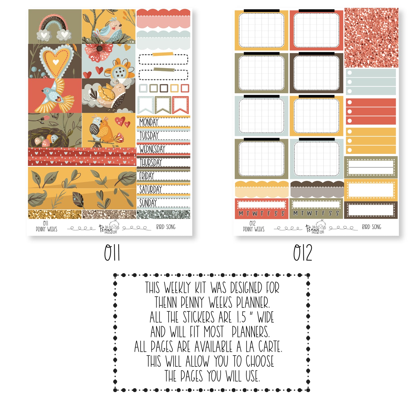 Penny Weeks weekly kit - Bird Song