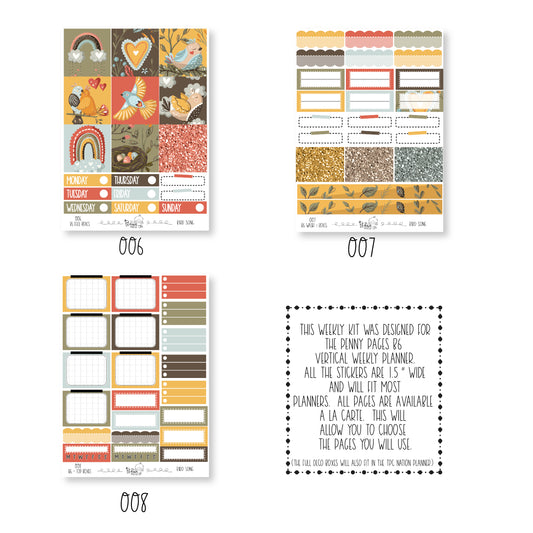 B6 weekly kit - Bird Song