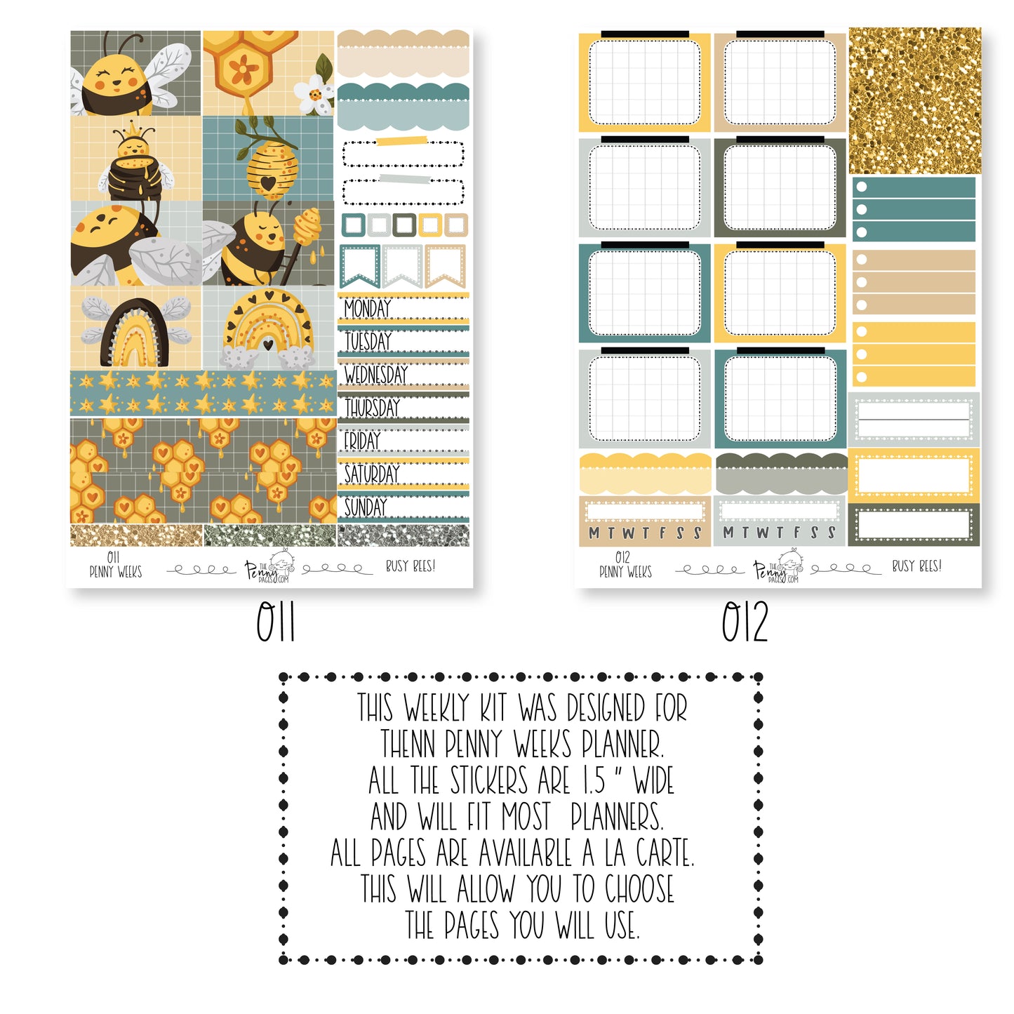 Penny Weeks weekly kit - Busy Bees!