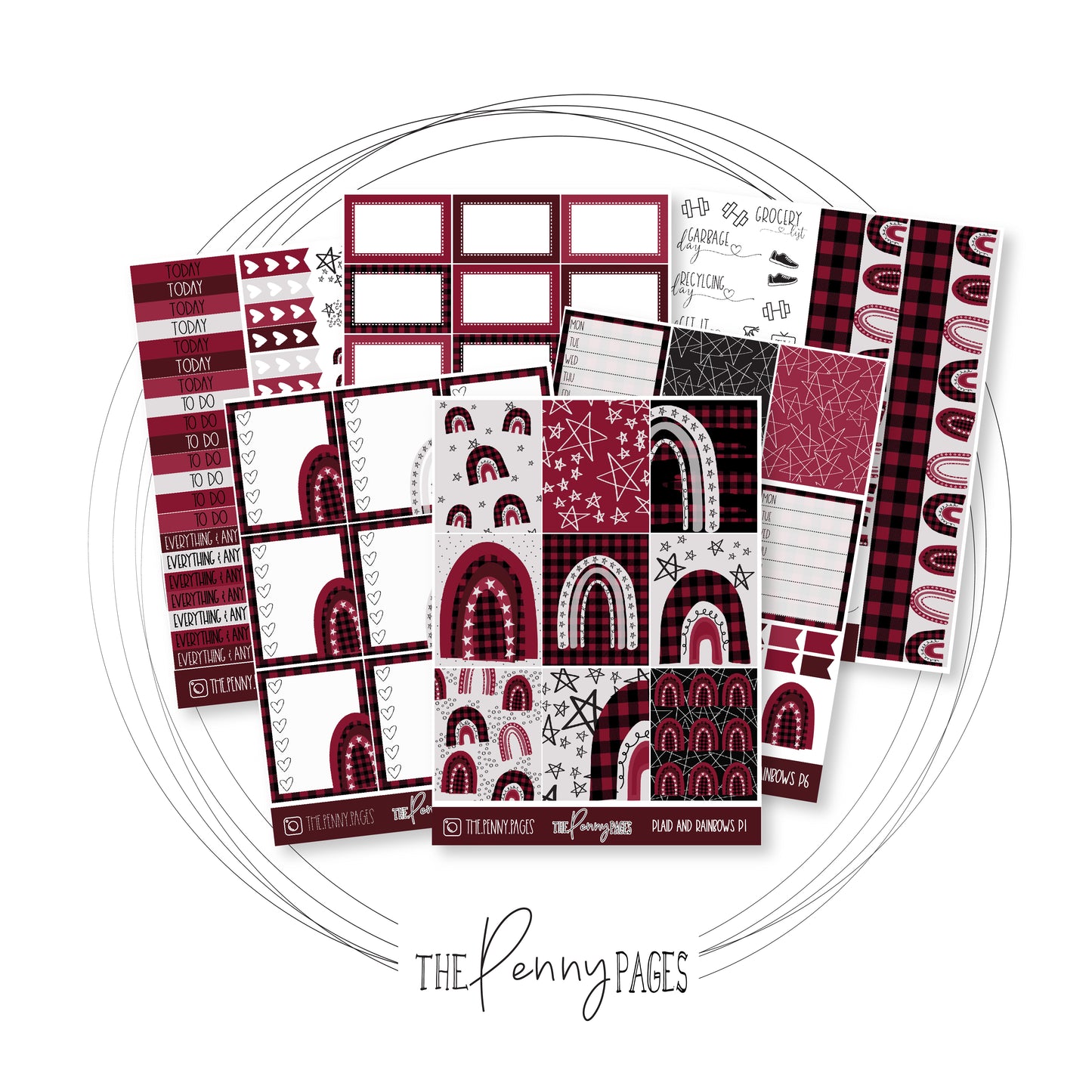 Plaid and Rainbows - Old format