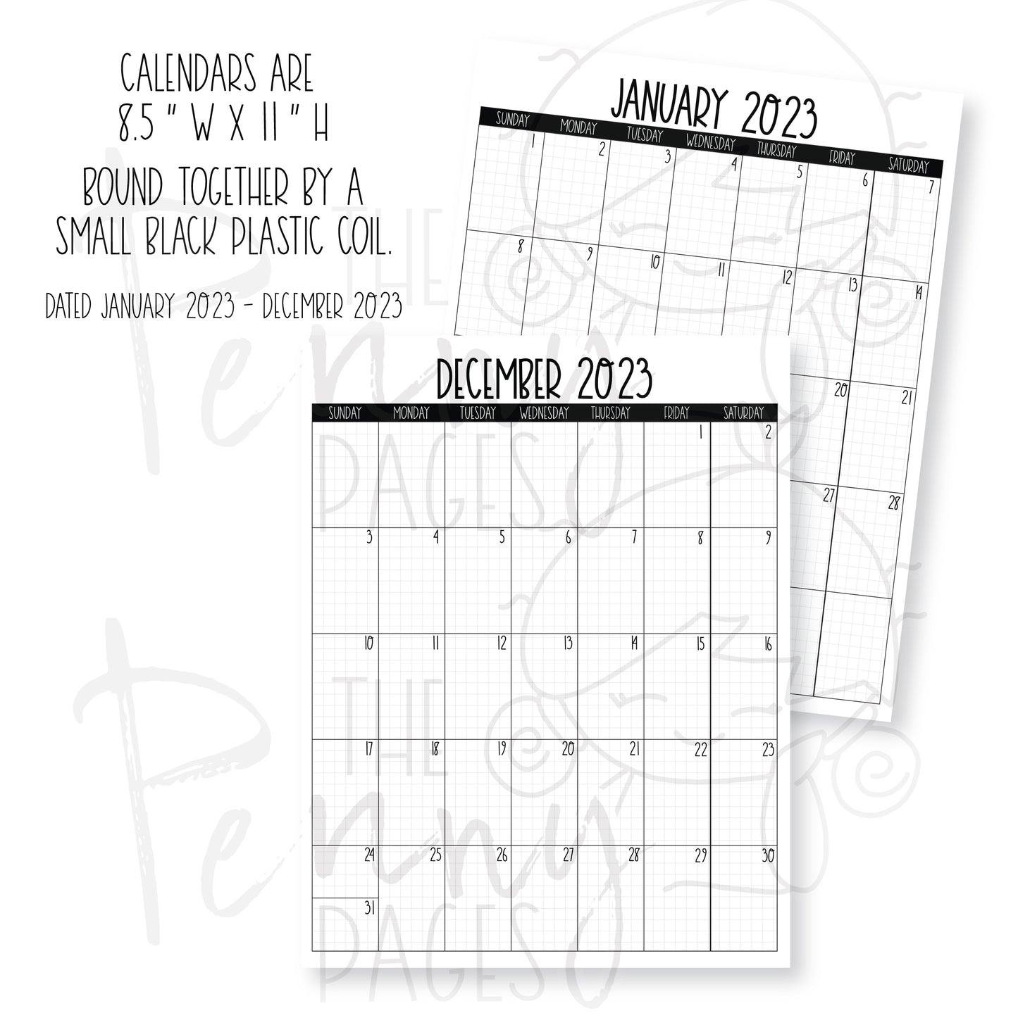 2023 Wall Calendars - 2 styles to choose from