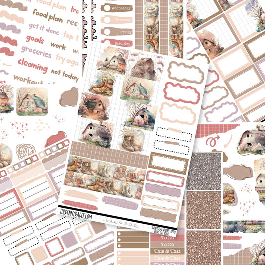 Whimsical Barns - Weeks vertical weekly kit