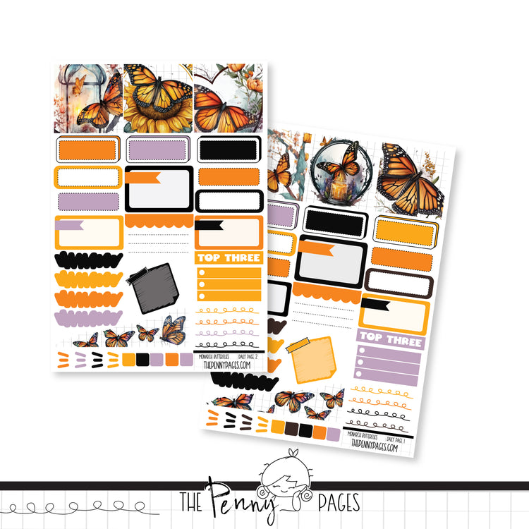#1043 Monarch Butterflies  - Daily Pages