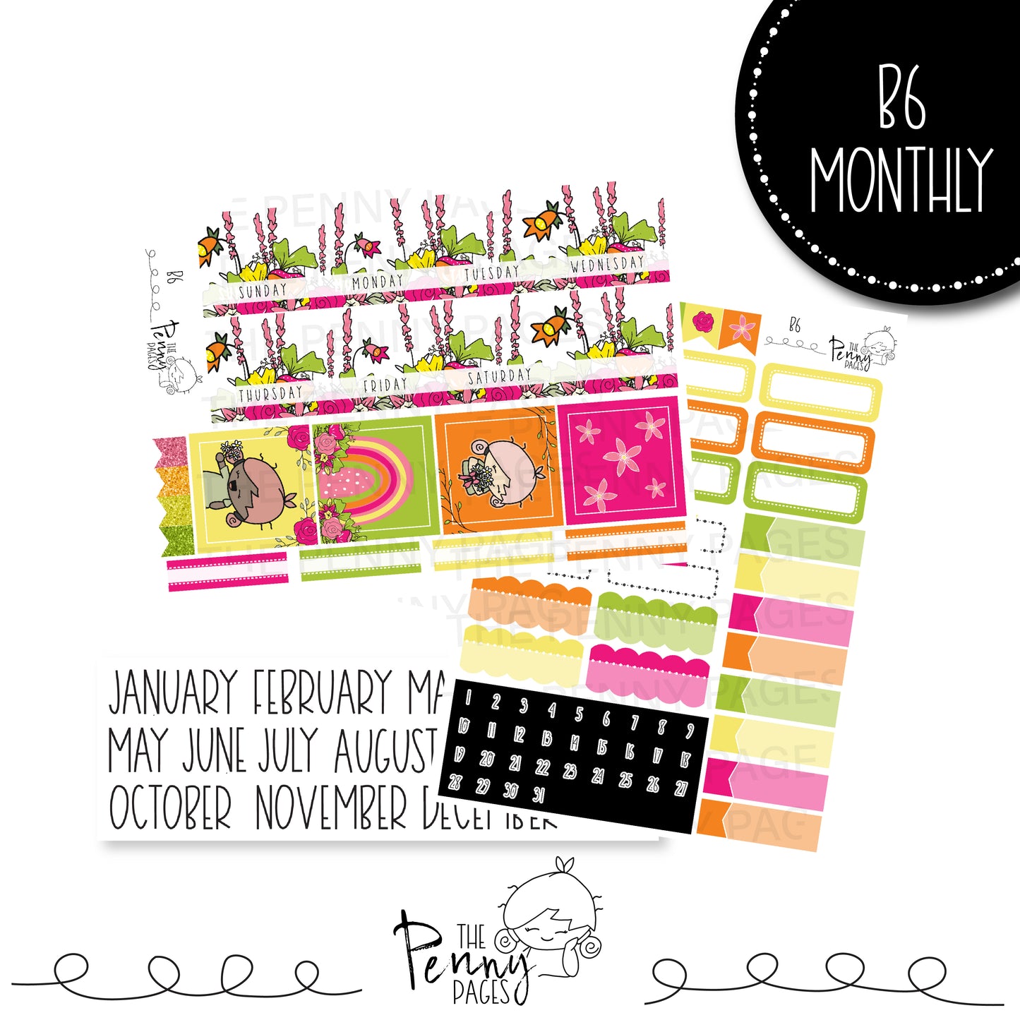 Various Size Monthly kit - Garden Party