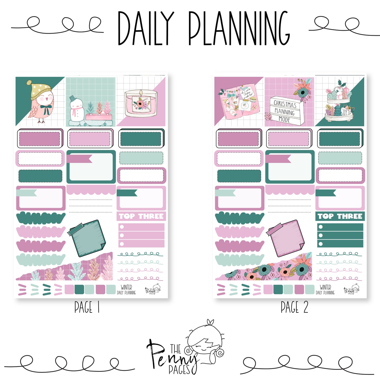Christmas Planning - Daily Page