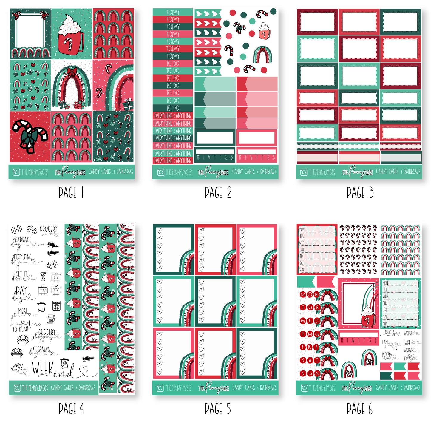 Candy Canes and Rainbows - Old format