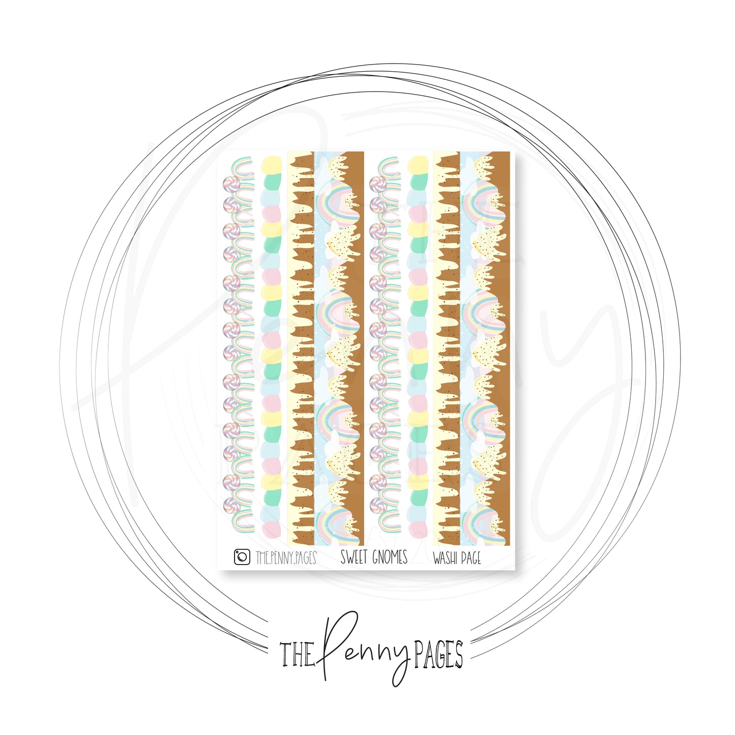 Sweet Gnomes large washi